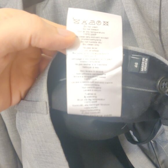 J Lindeberg grey sharkskin suit 38x30US 48x46EU modern slim fit Hopper 100% wool - Picture 9 of 11